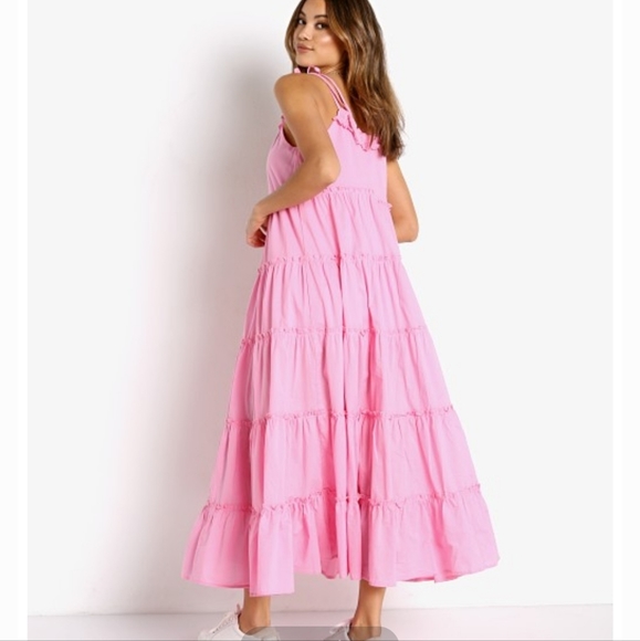Charlie Holiday Senorita Maxi Women Dress Bubblegum - Picture 4 of 8